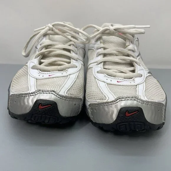 Nike Reax Run 5 Sneakers Shoes Running Training Athletic Silver White Womens 8 - Picture 4 of 14
